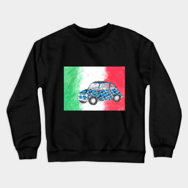 Fiat 500 - 15 Crewneck Sweatshirt by walter festuccia